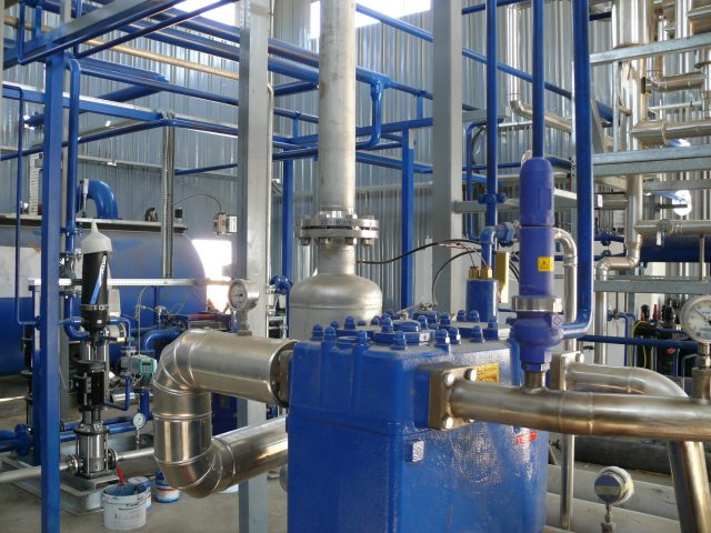 Installation of CO2 production and storage plants